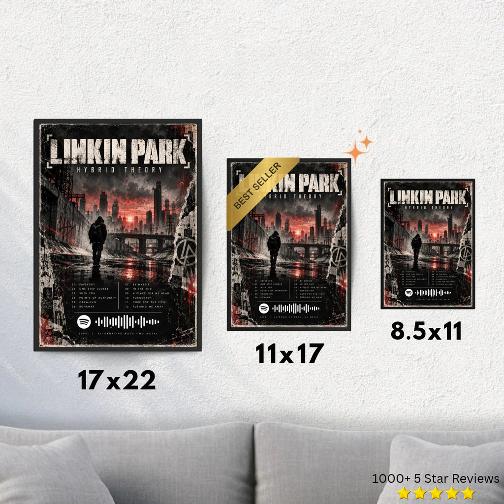 Hybrid Theory - Linkin Park Inspired Album Poster - USA