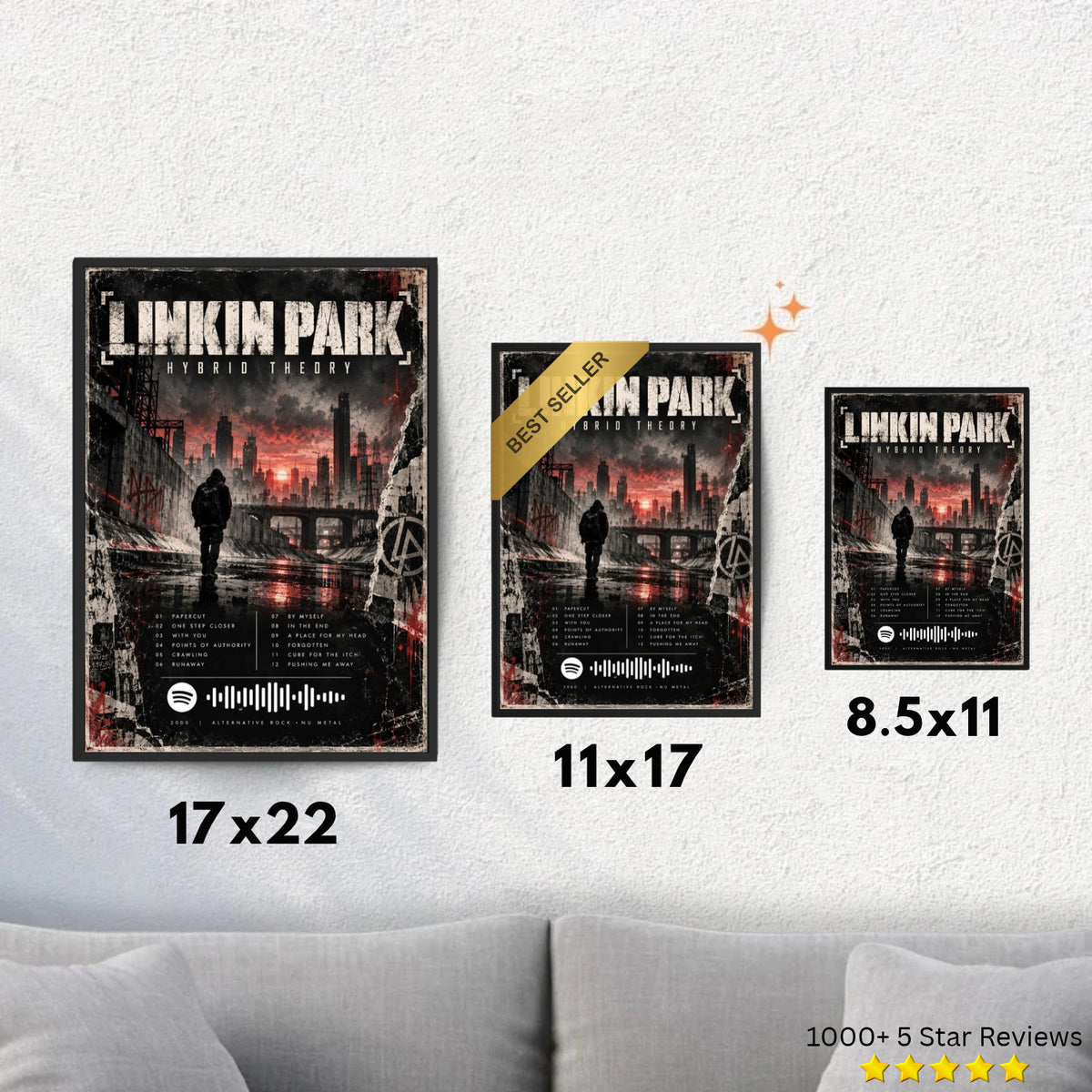 Hybrid Theory - Linkin Park Inspired Album Poster - USA