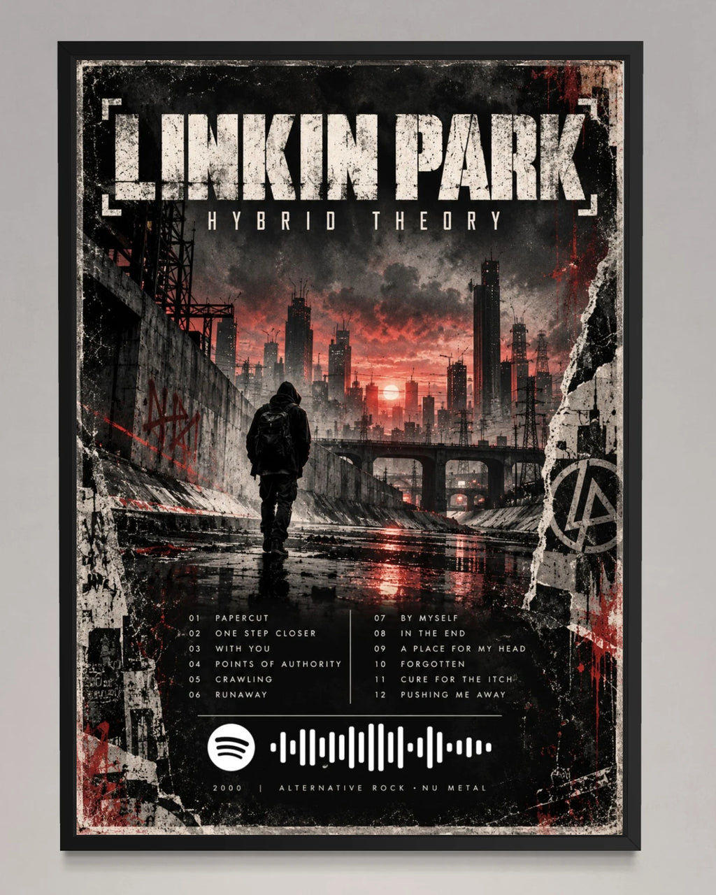 Hybrid Theory - Linkin Park Inspired Album Poster - USA