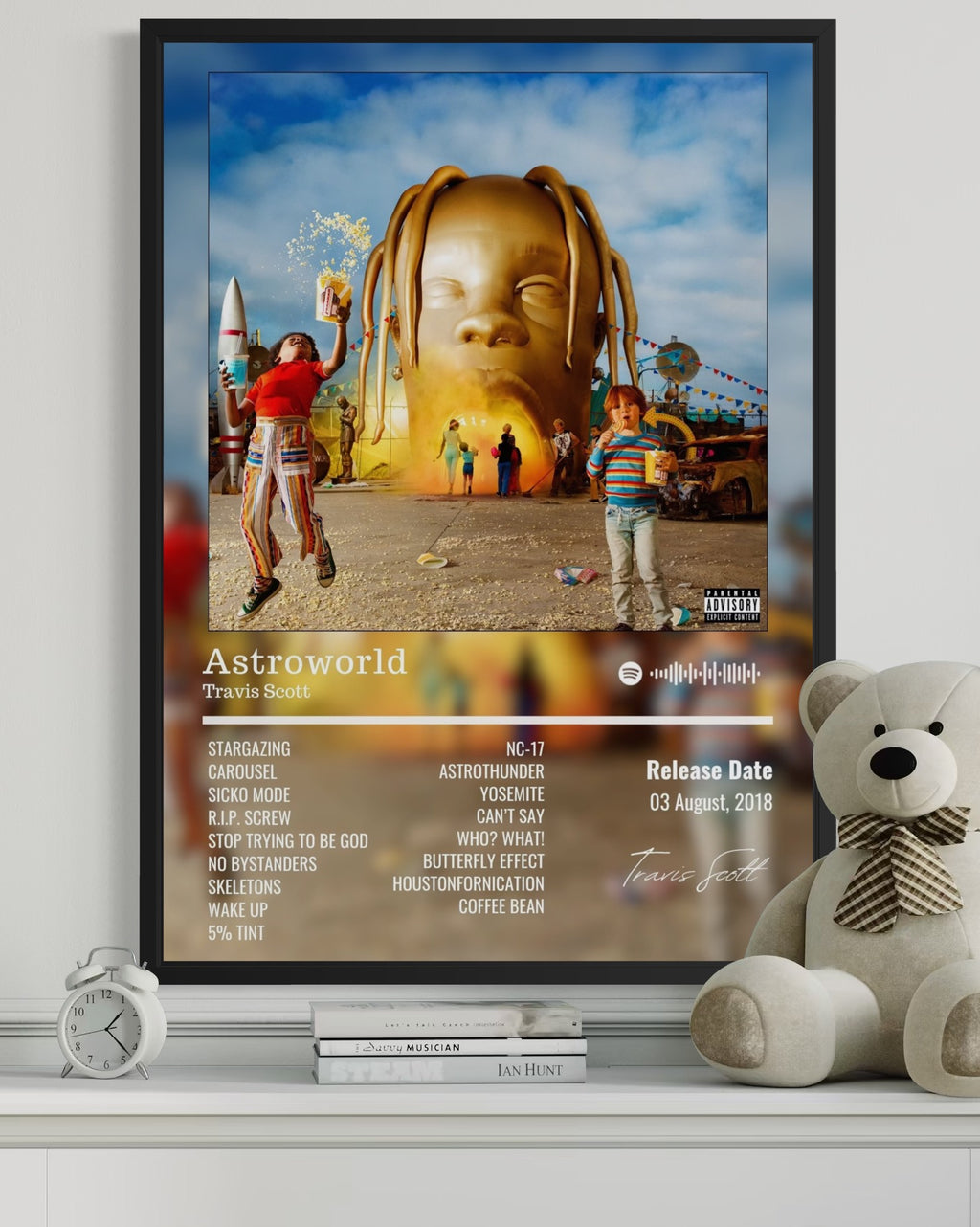 Astroworld - Travis Scott Inspired Album Poster - USA