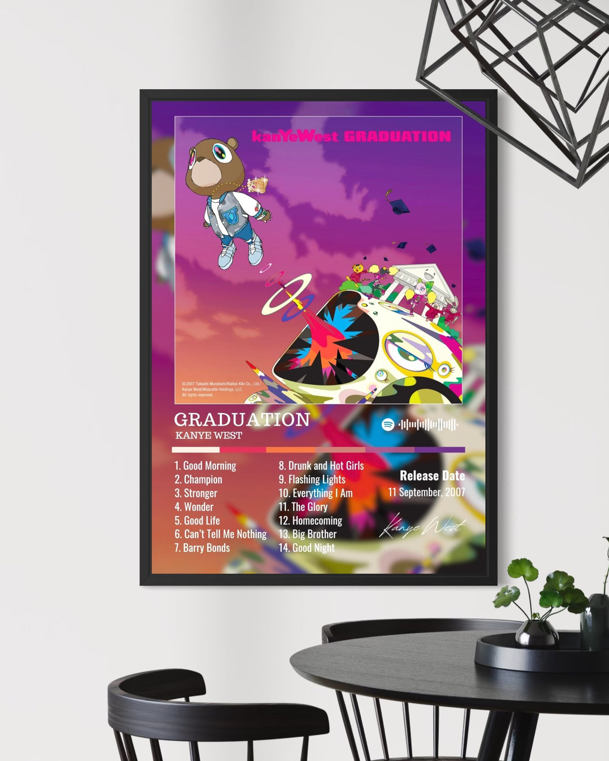 Graduation - Kanye West Inspired Album Poster - USA