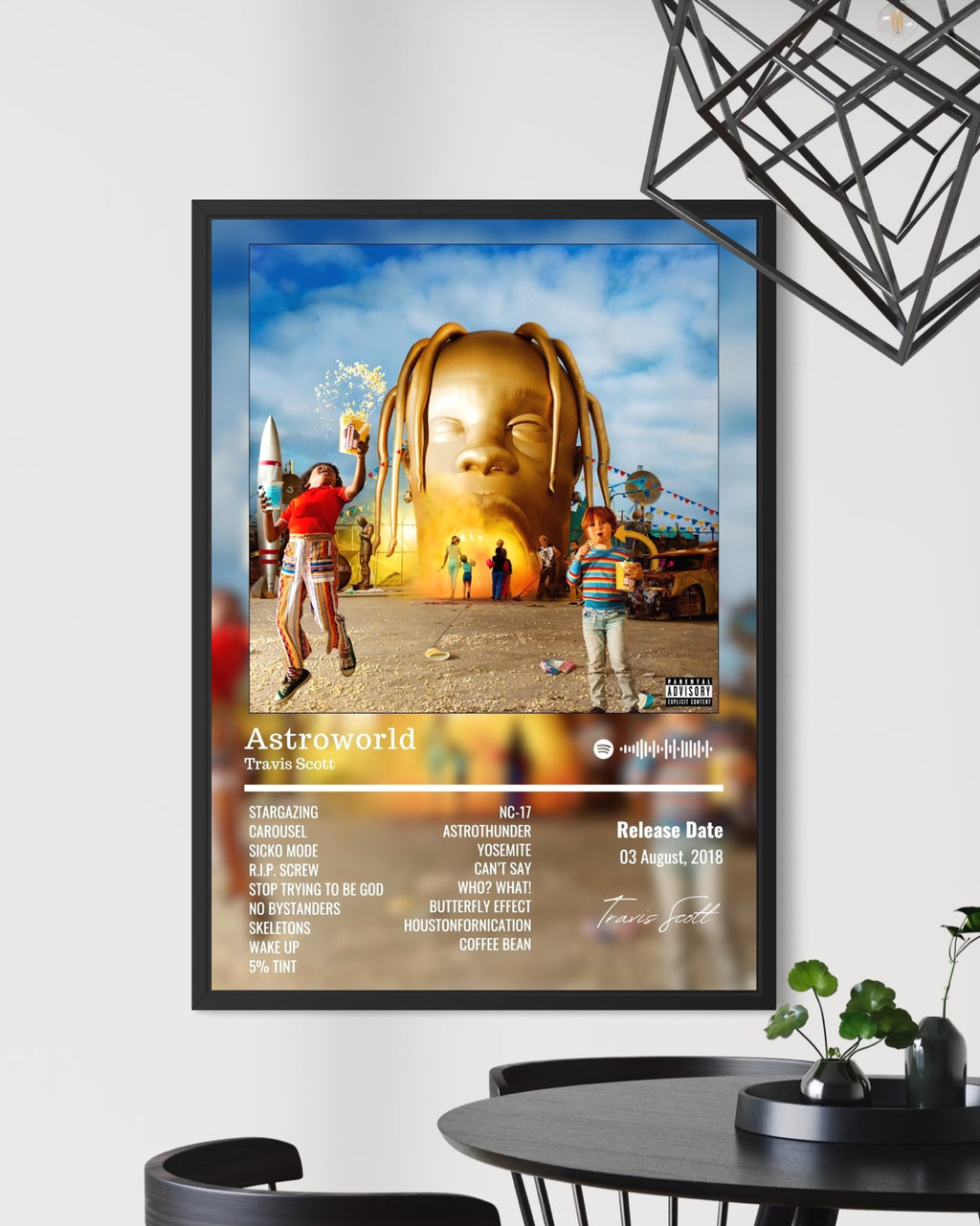 Astroworld - Travis Scott Inspired Album Poster - USA