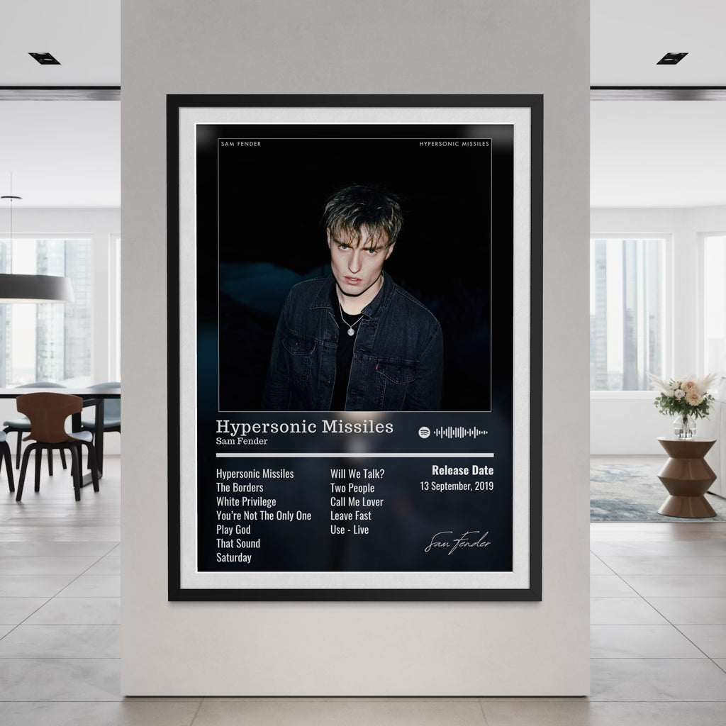 Hypersonic Missiles - Sam Fender Inspired Album Poster - USA