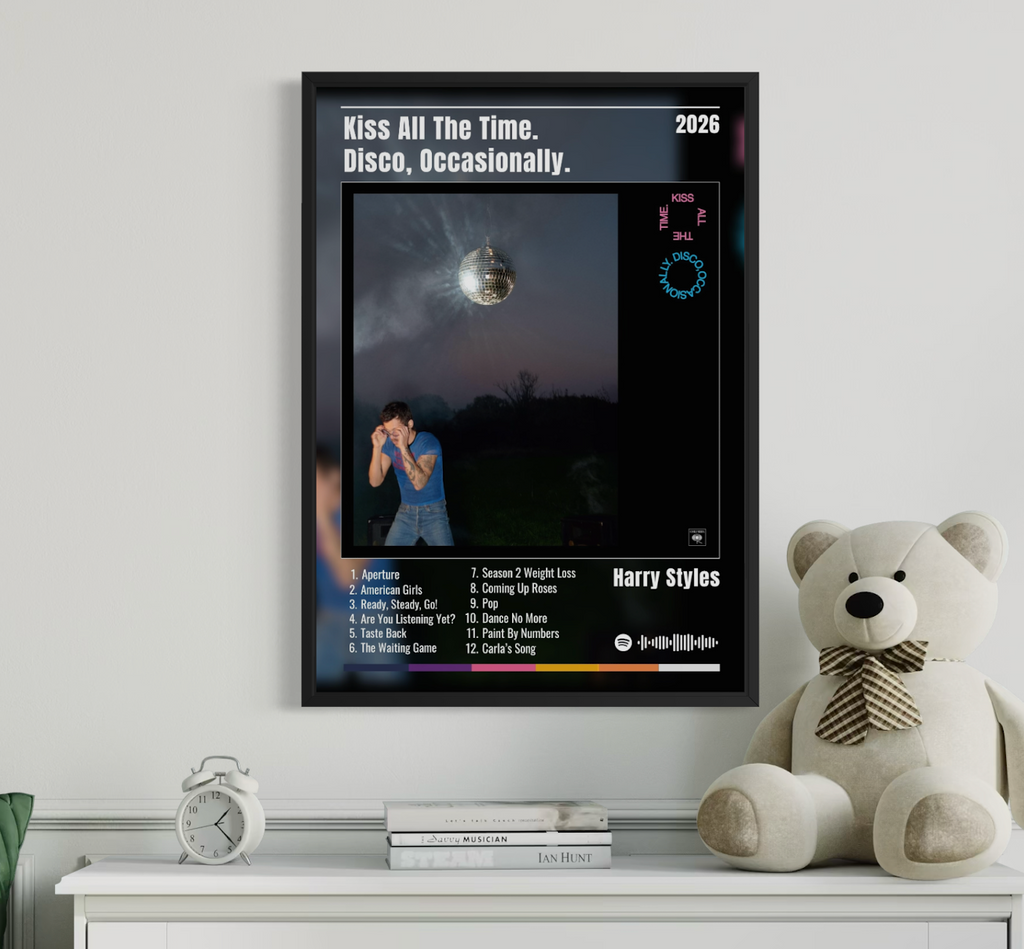 Kiss All The Time. Disco Occasionally - Harry Styles Album Poster - USA