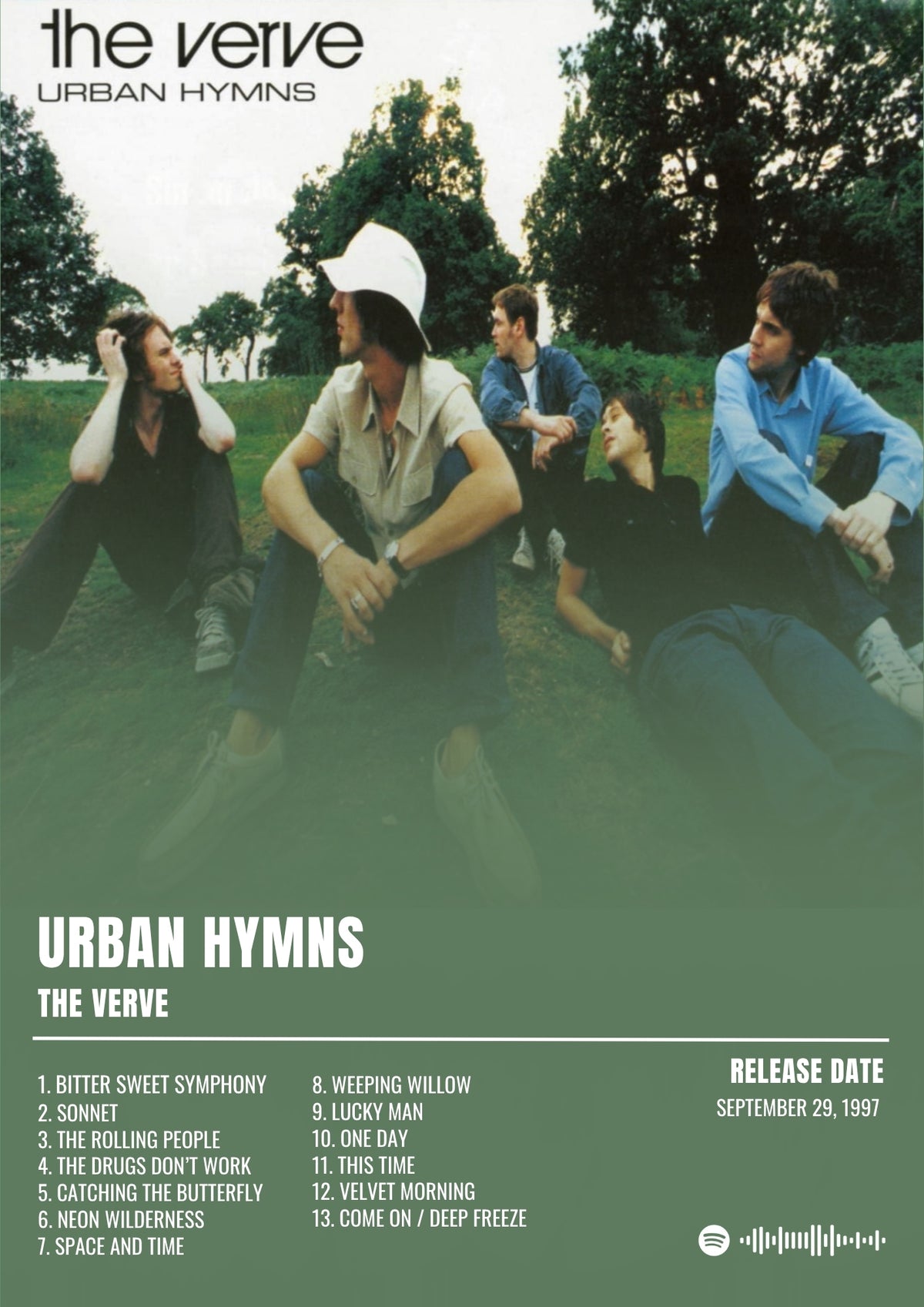 Urban Hymns - The Verve Inspired Album Poster - USA