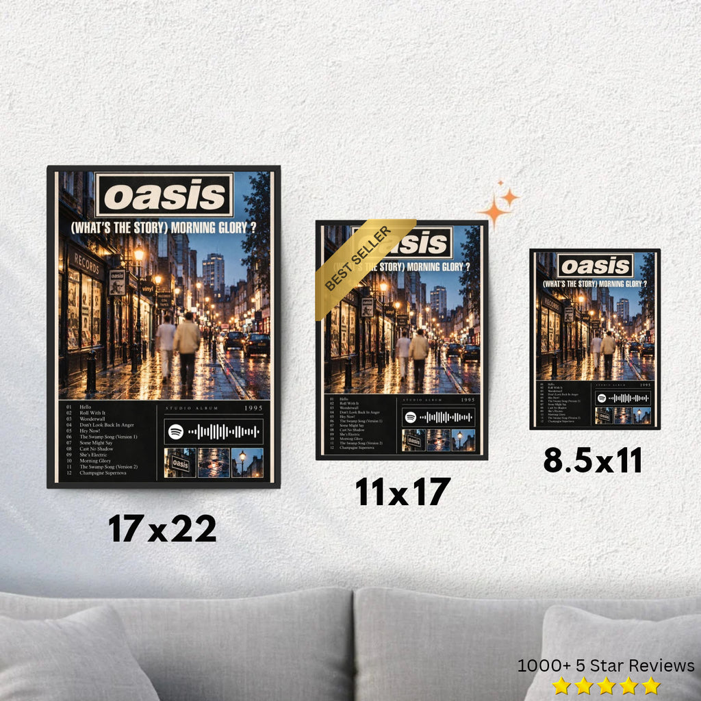 (What's the Story) Morning Glory? - Oasis Inspired Album Poster - USA