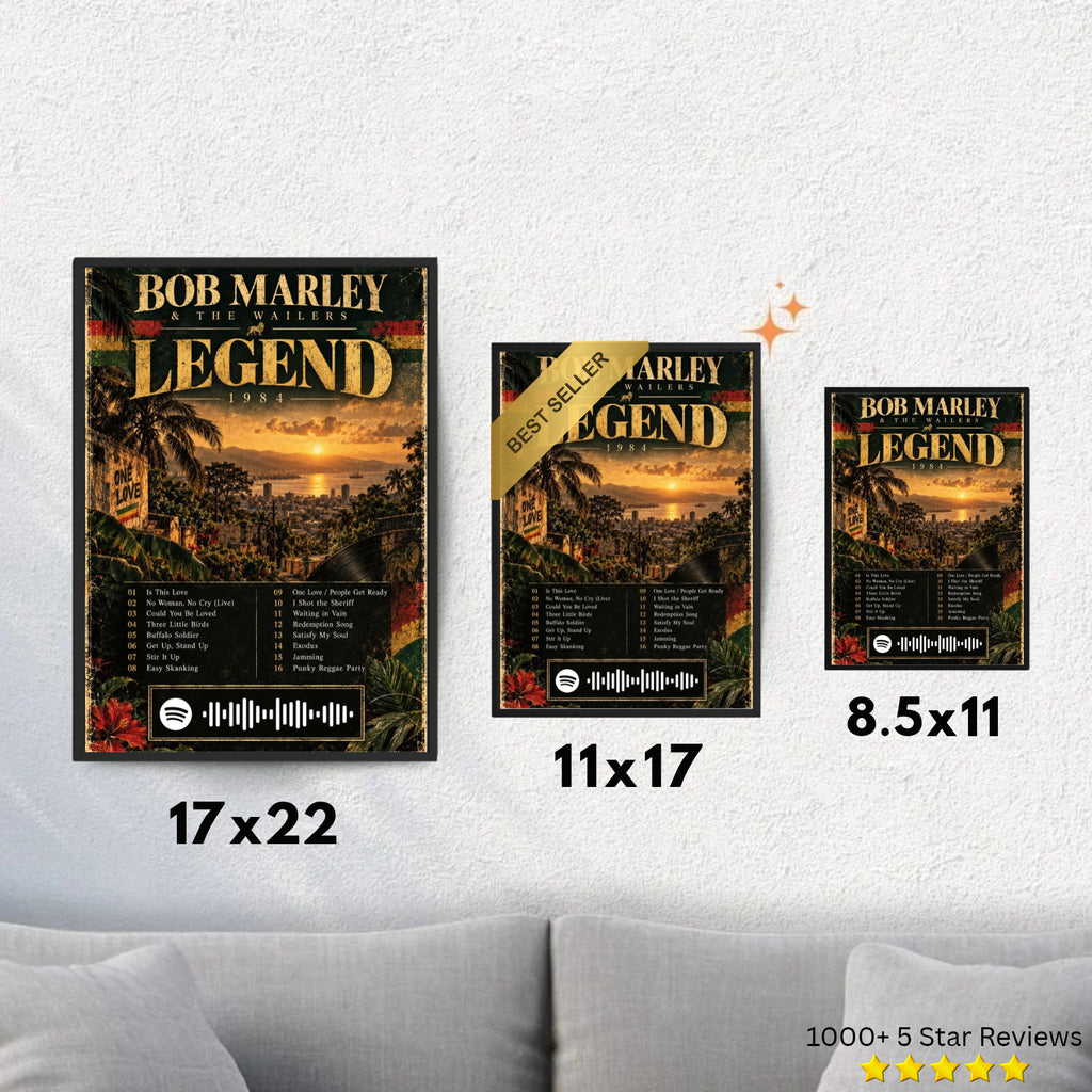 Legend - Bob Marley Inspired Album Poster - USA