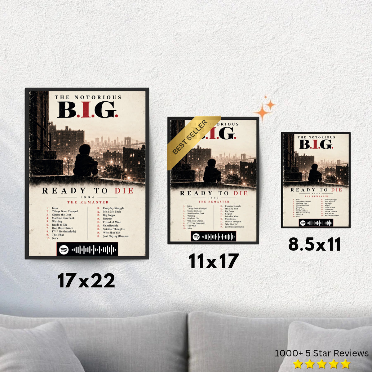 Ready to Die - The Notorious B.I.G. Inspired Album Poster - USA