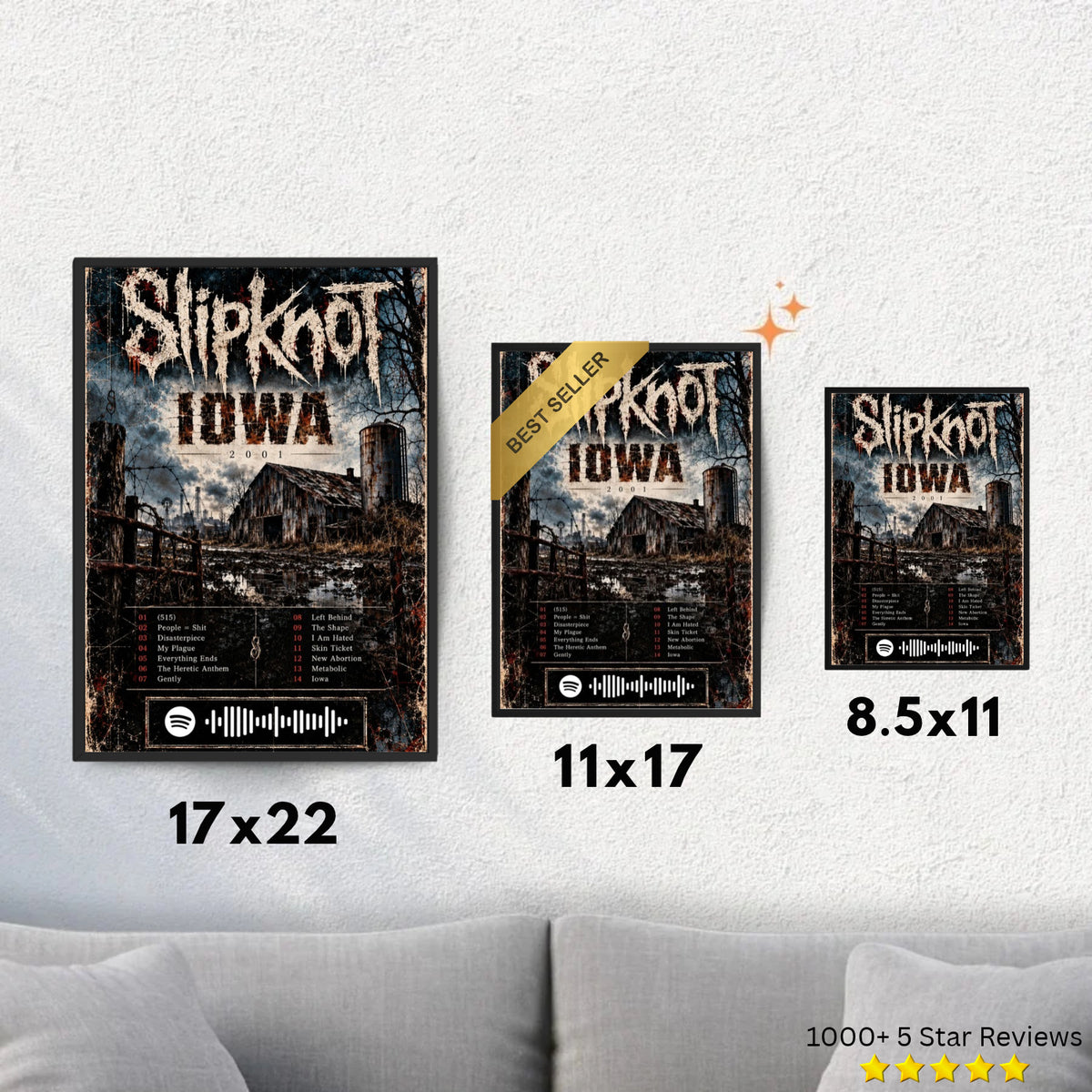 Iowa - Slipknot Inspired Album Poster - USA