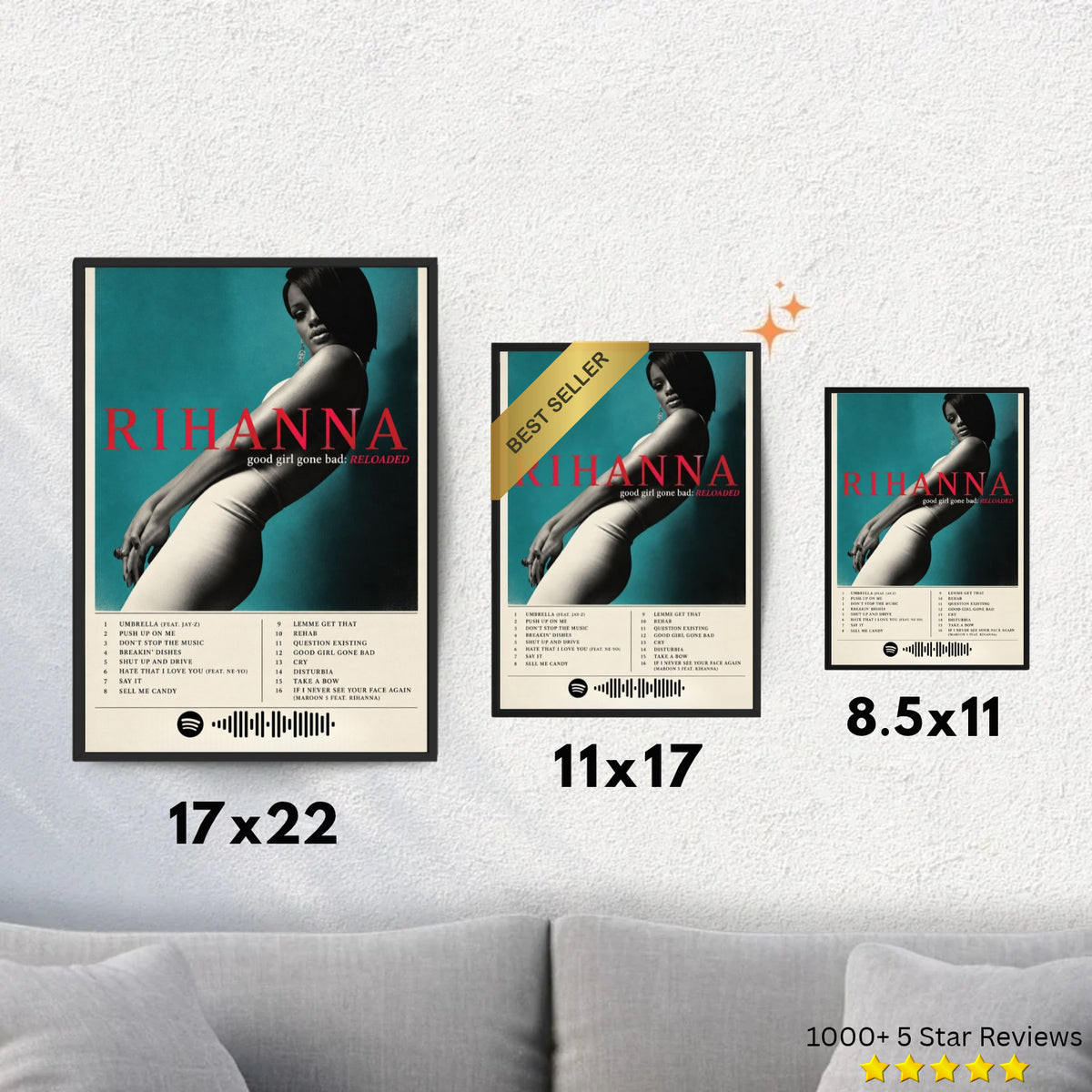 Good Girl Gone Bad - Rihanna Inspired Album Poster - USA