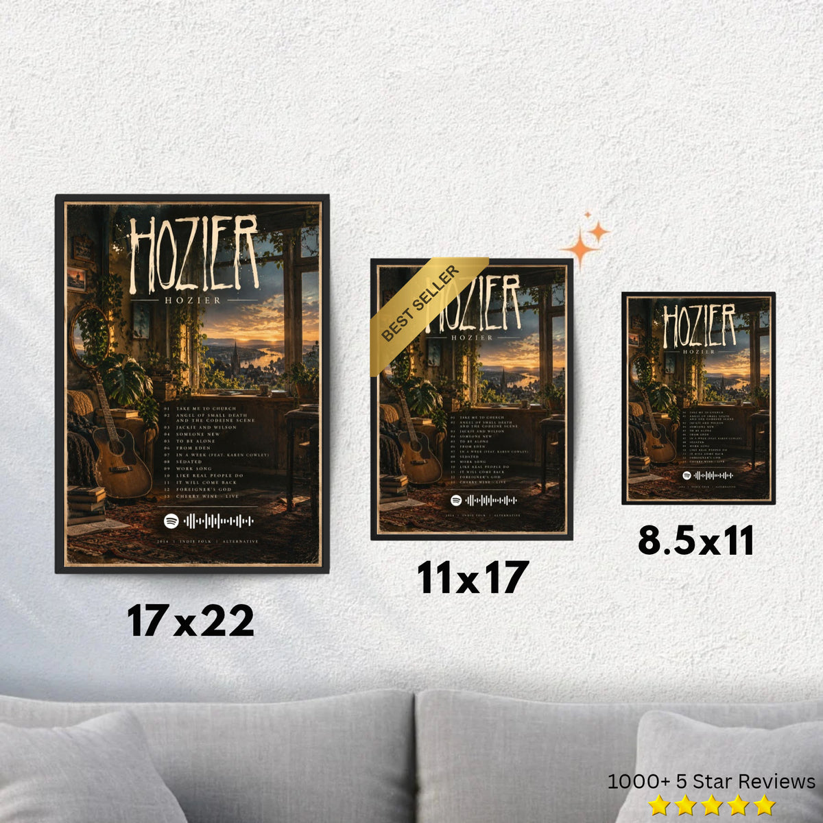 Hozier - Hozier Inspired Album Poster - USA