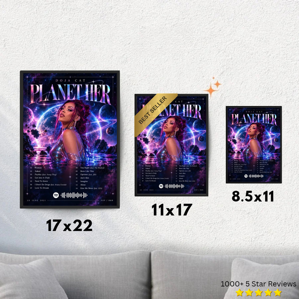 Planet Her - Doja Cat Inspired Album Poster - USA