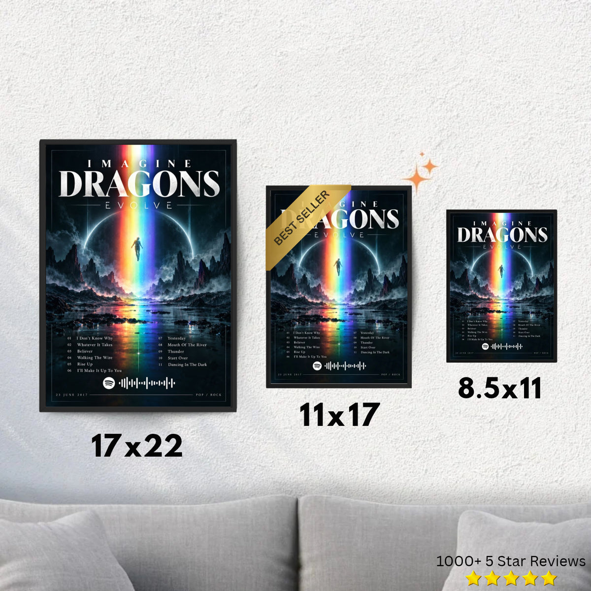 Evolve - Imagine Dragons Inspired Album Poster - USA