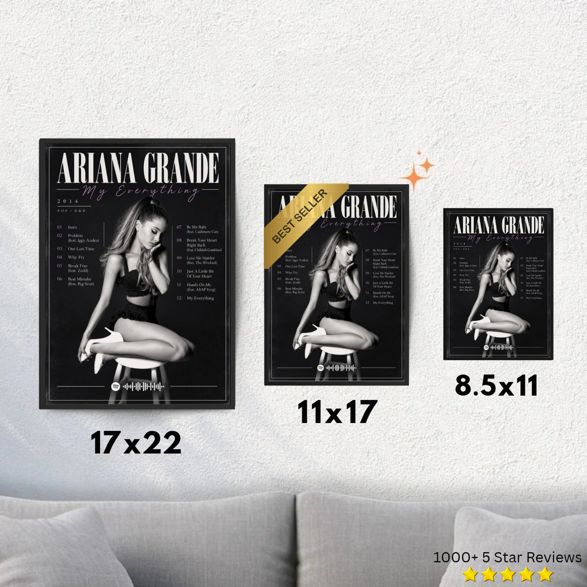 My Everything - Ariana Grande Inspired Album Poster - USA