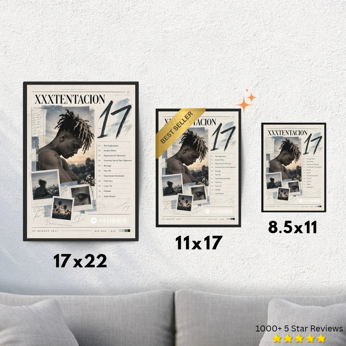 17 - XXXTENTACION Inspired Album Poster - USA