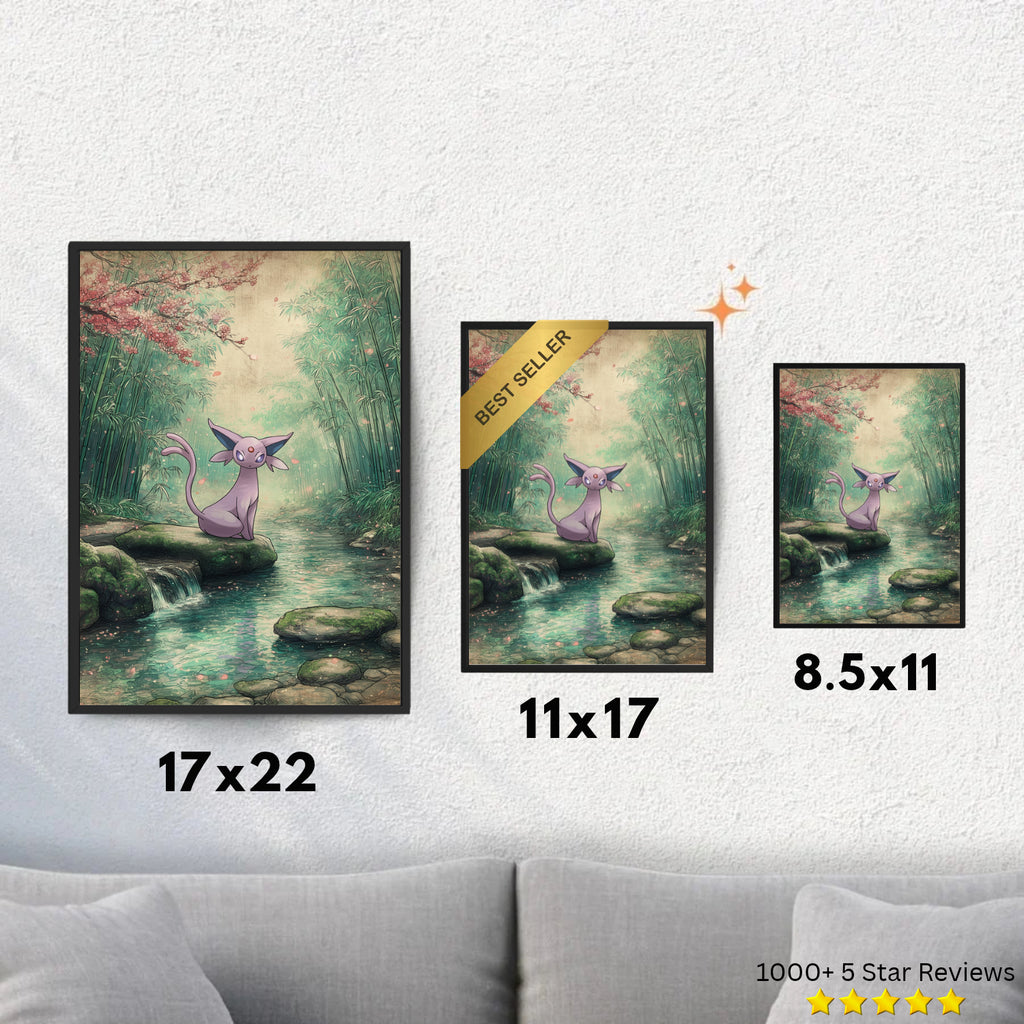 Espeon - Pokemon Inspired Album Poster - USA