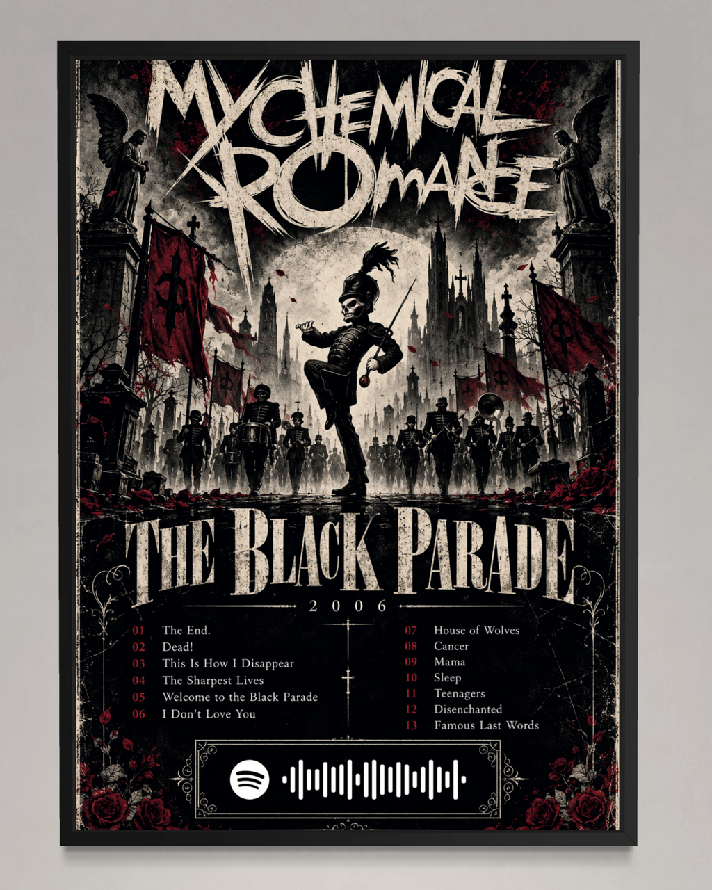 The Black Parade - My Chemical Romance Inspired Album Poster - USA