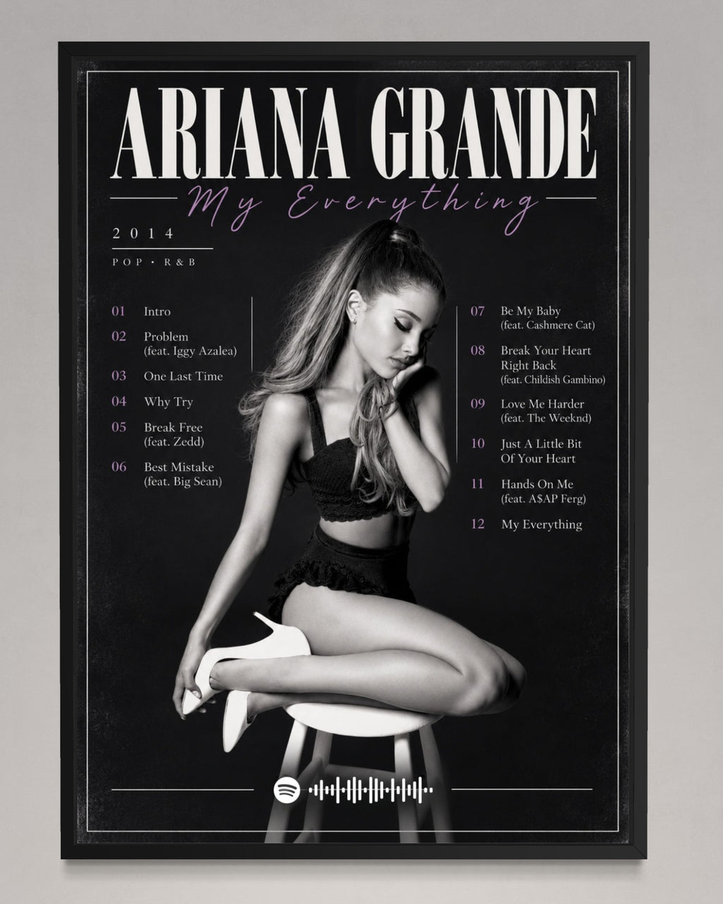 My Everything - Ariana Grande Inspired Album Poster - USA