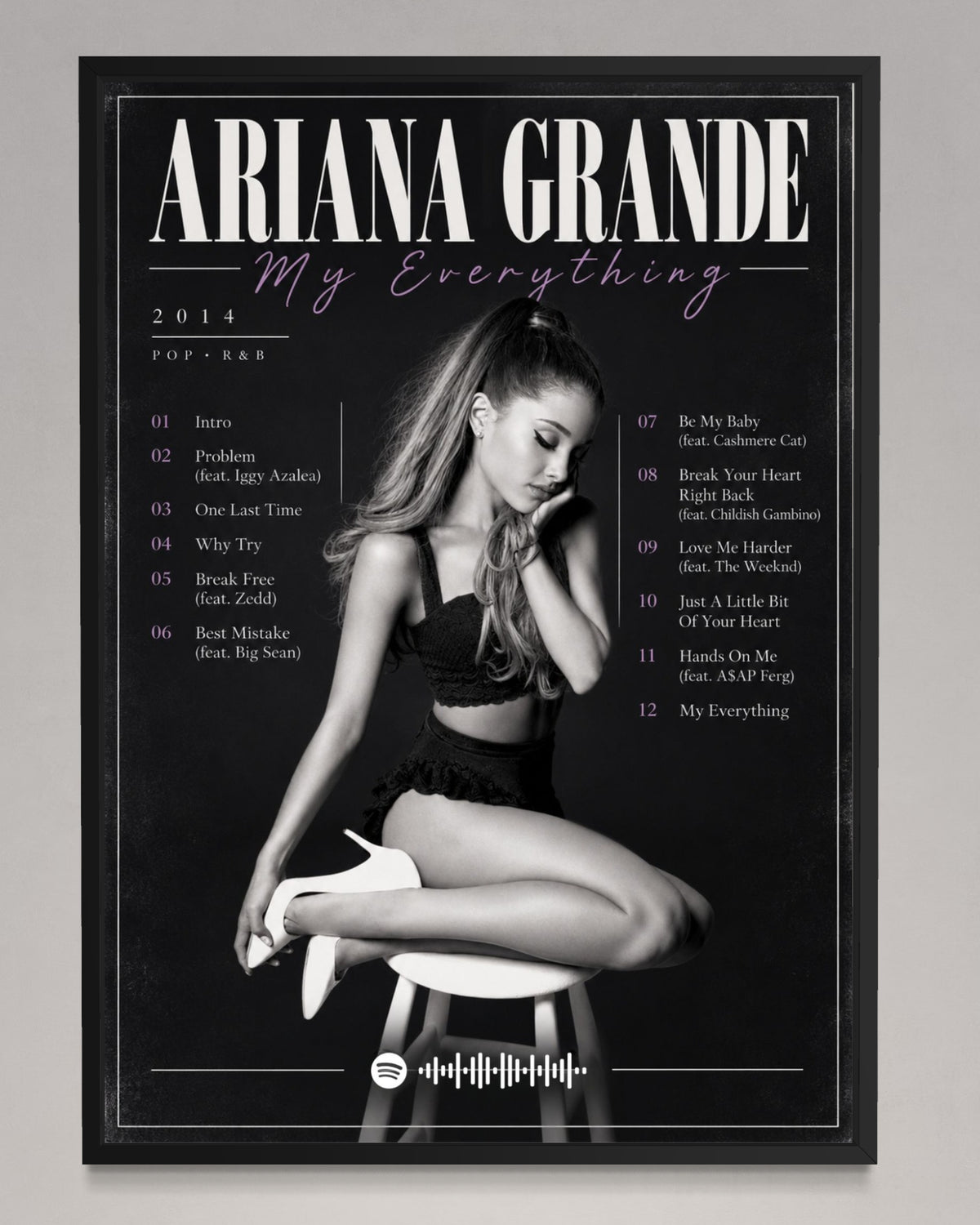 My Everything - Ariana Grande Inspired Album Poster - USA