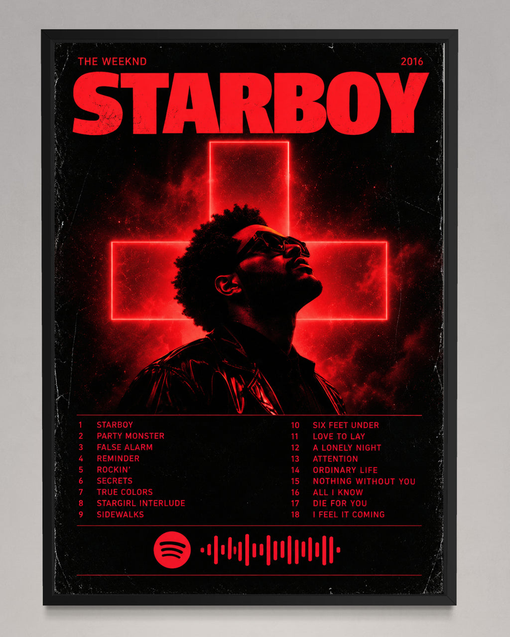 Starboy - The Weeknd Inspired Album Poster - USA
