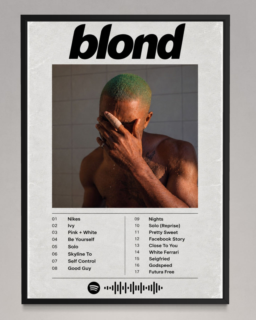 Blonde - Frank Ocean Inspired Album Poster - USA