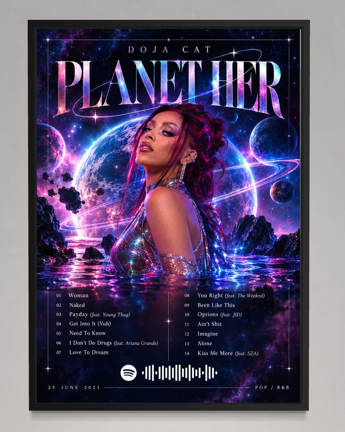 Planet Her - Doja Cat Inspired Album Poster - USA