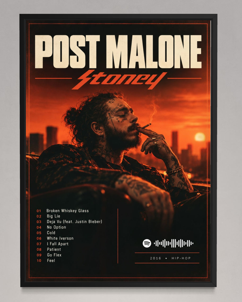 Stoney - Post Malone Inspired Album Poster - USA