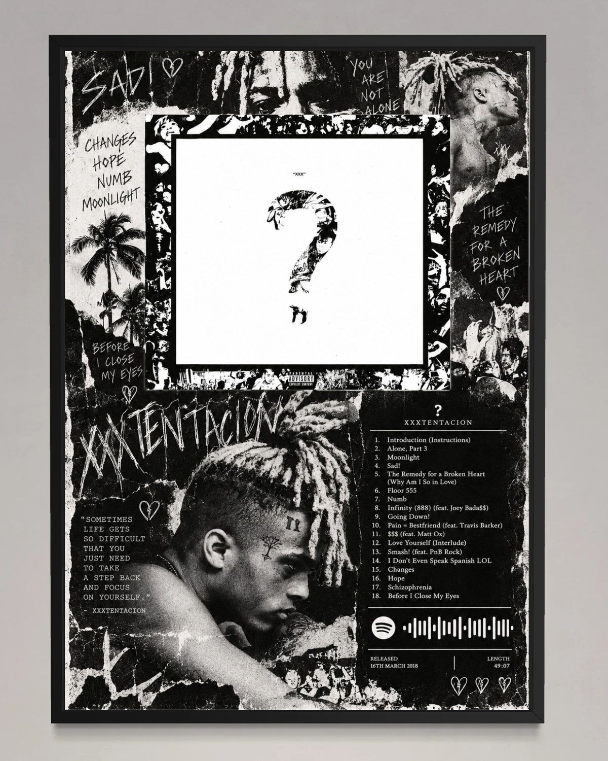 ? - XXXTENTACION Inspired Album Poster - USA
