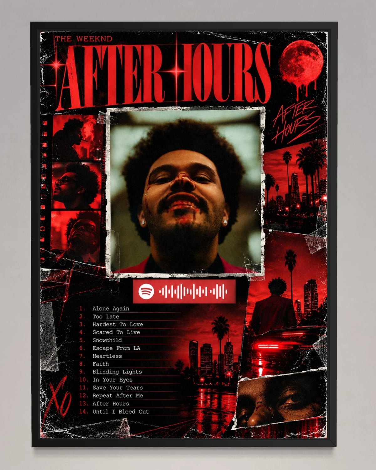 After Hours - The Weeknd Inspired Album Poster - USA