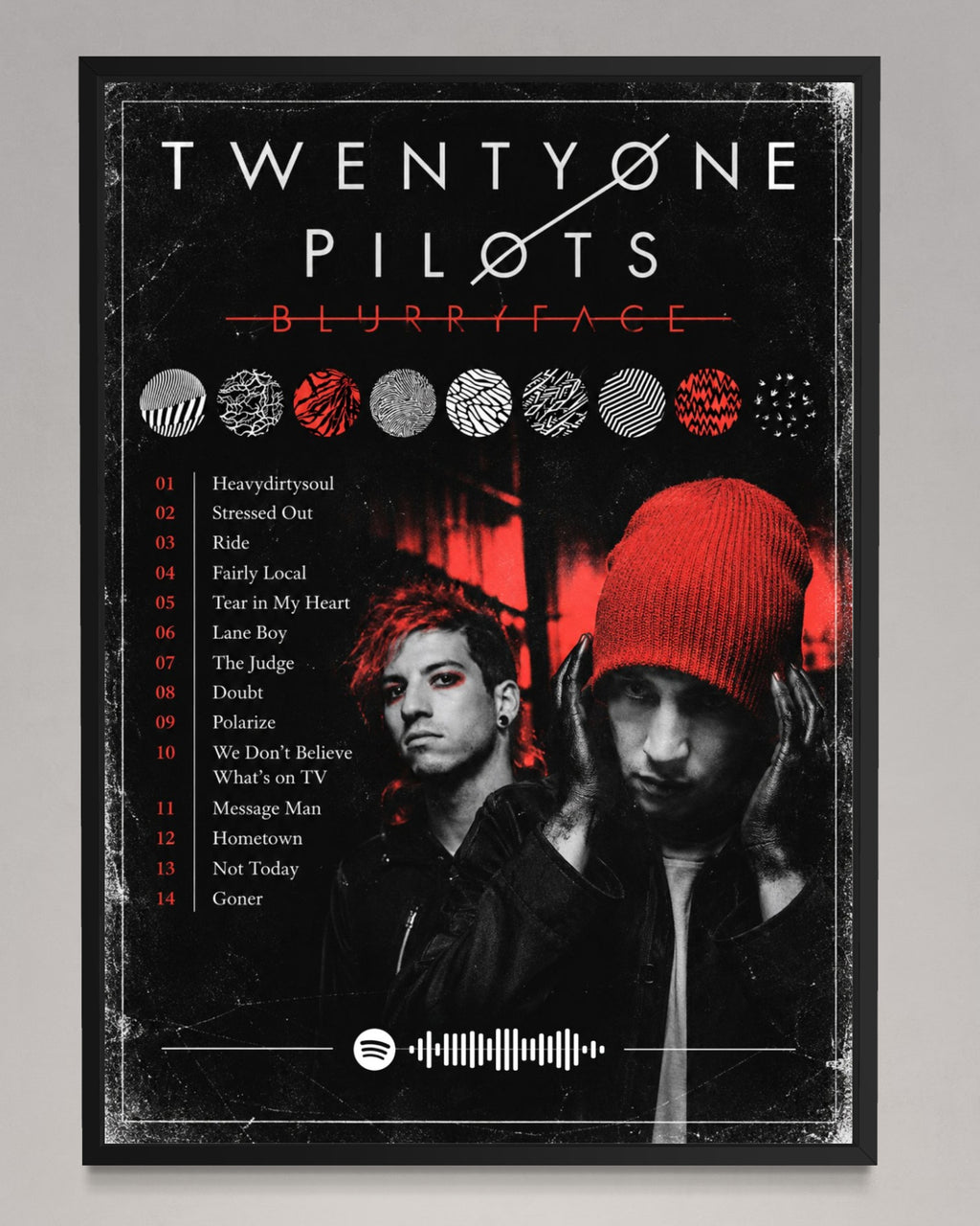 Blurryface - Twenty One Pilots Inspired Album Poster - USA
