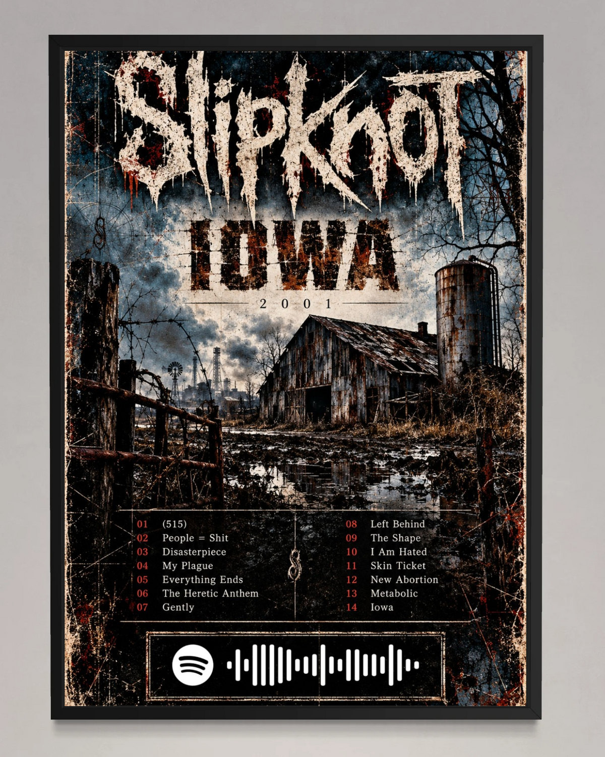 Iowa - Slipknot Inspired Album Poster - USA