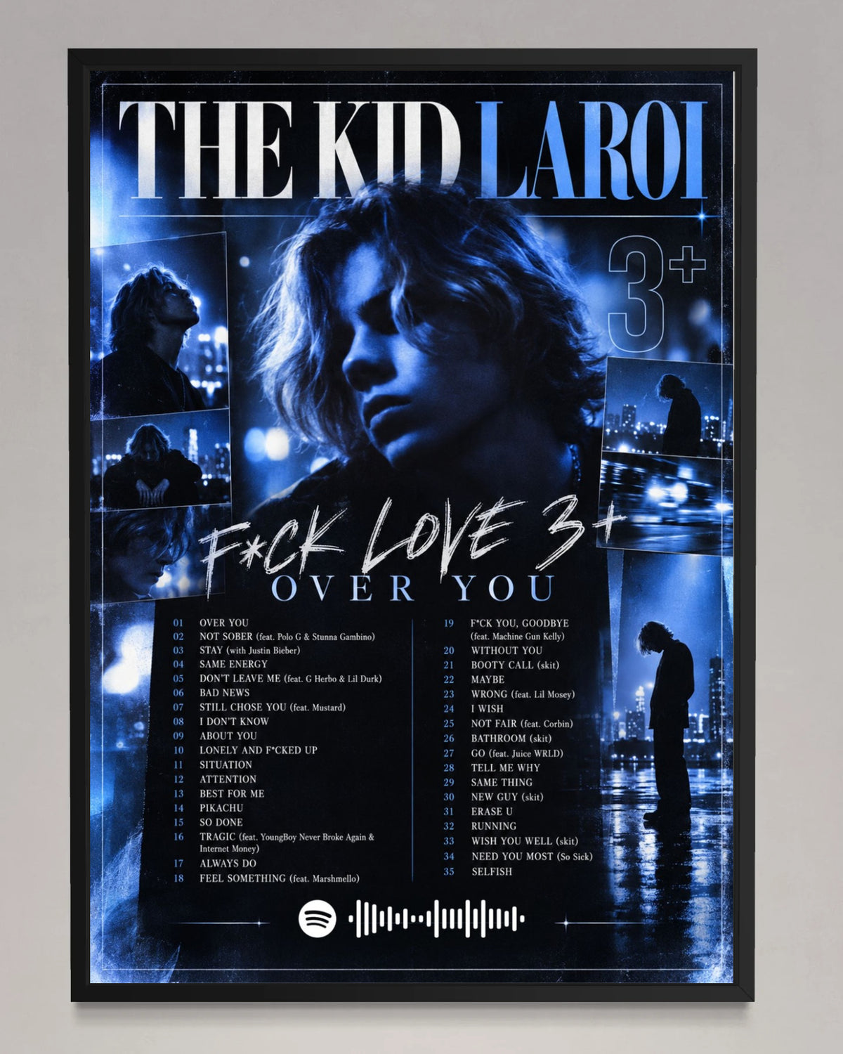 F*CK LOVE - The Kid LAROI Inspired Album Poster - USA