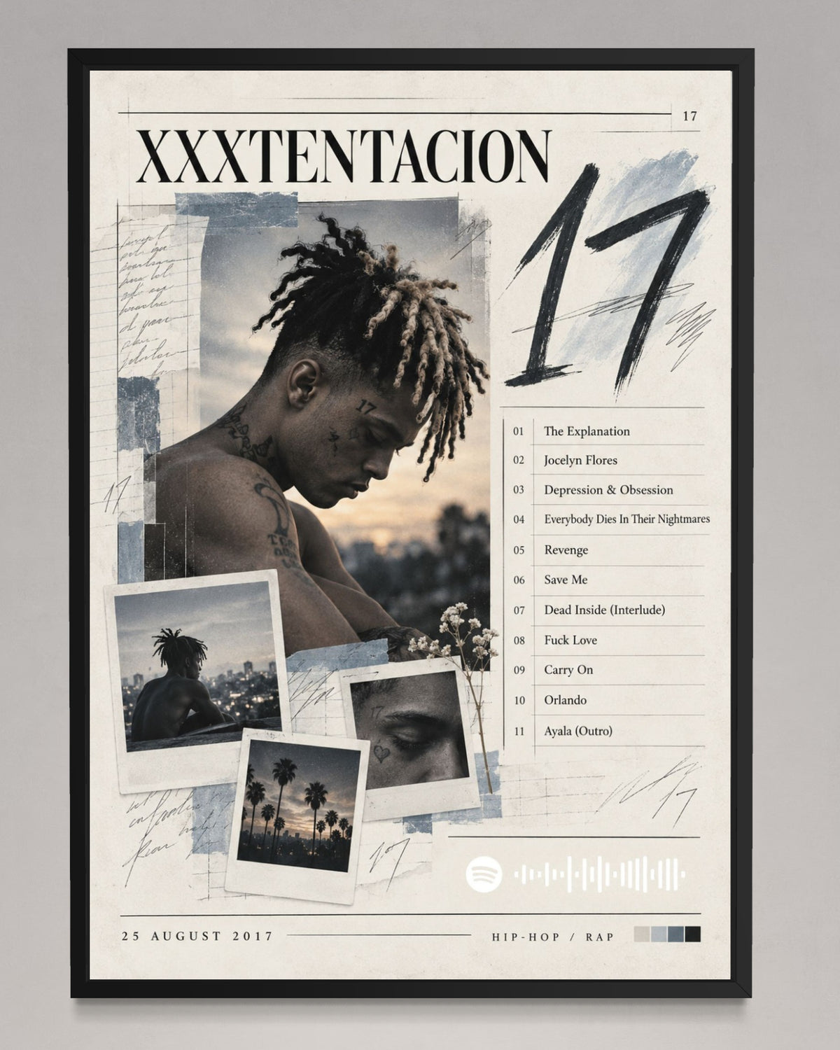 17 - XXXTENTACION Inspired Album Poster - USA