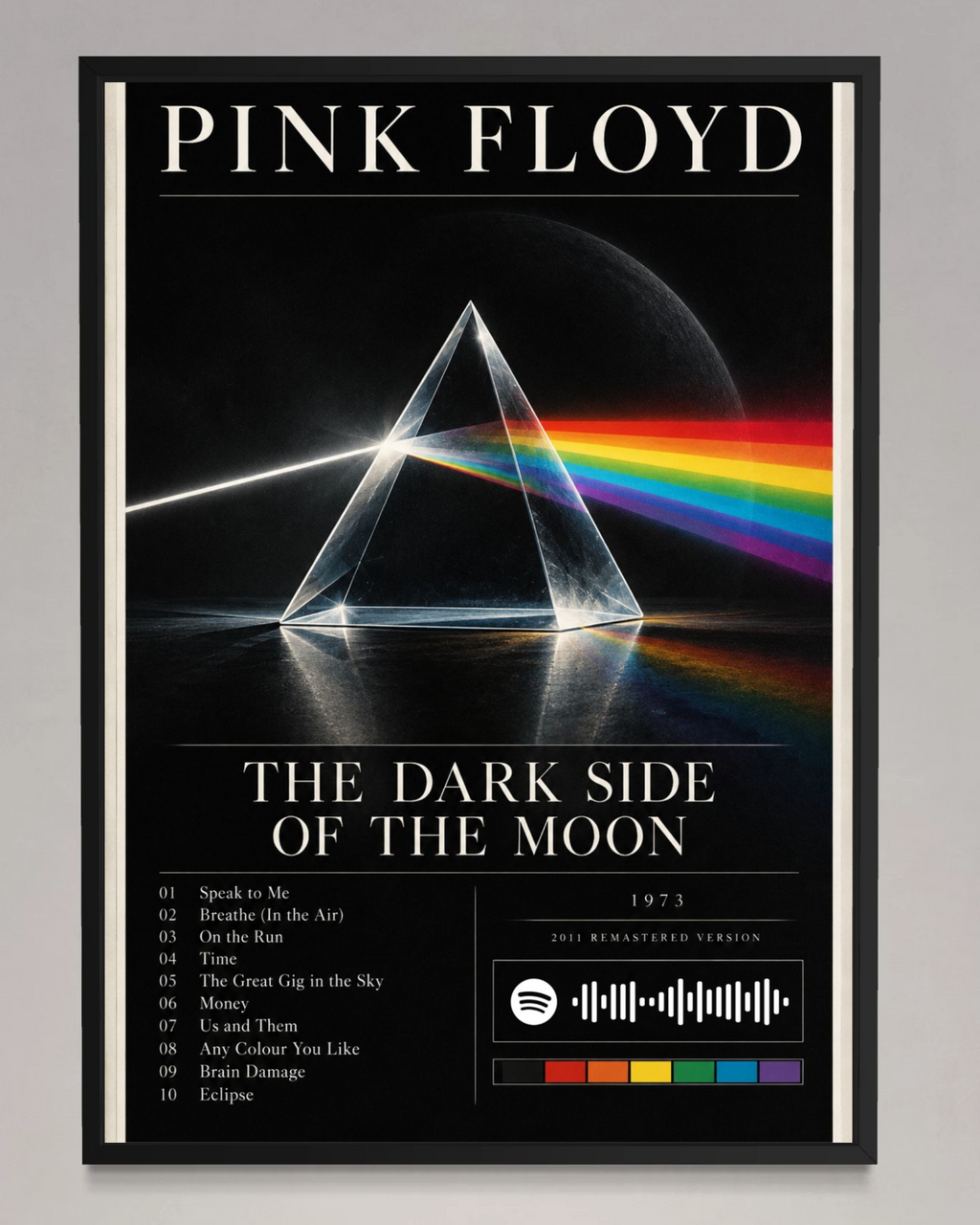 The Dark Side of the Moon - Pink Floyd Inspired Album Poster - USA