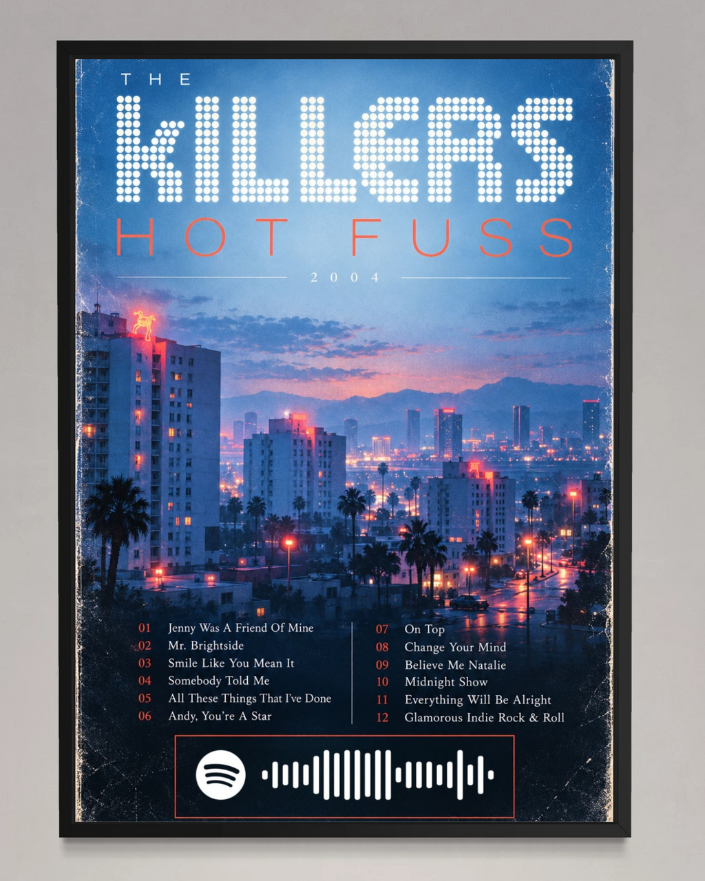 Hot Fuss - The Killers Inspired Album Poster - USA