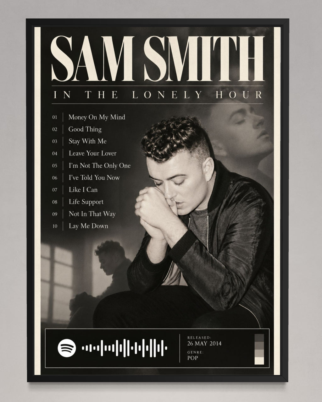 In the Lonely Hour - Sam Smith Inspired Album Poster - USA