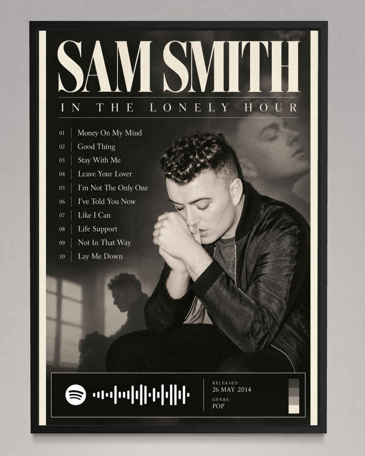 In the Lonely Hour - Sam Smith Inspired Album Poster - USA