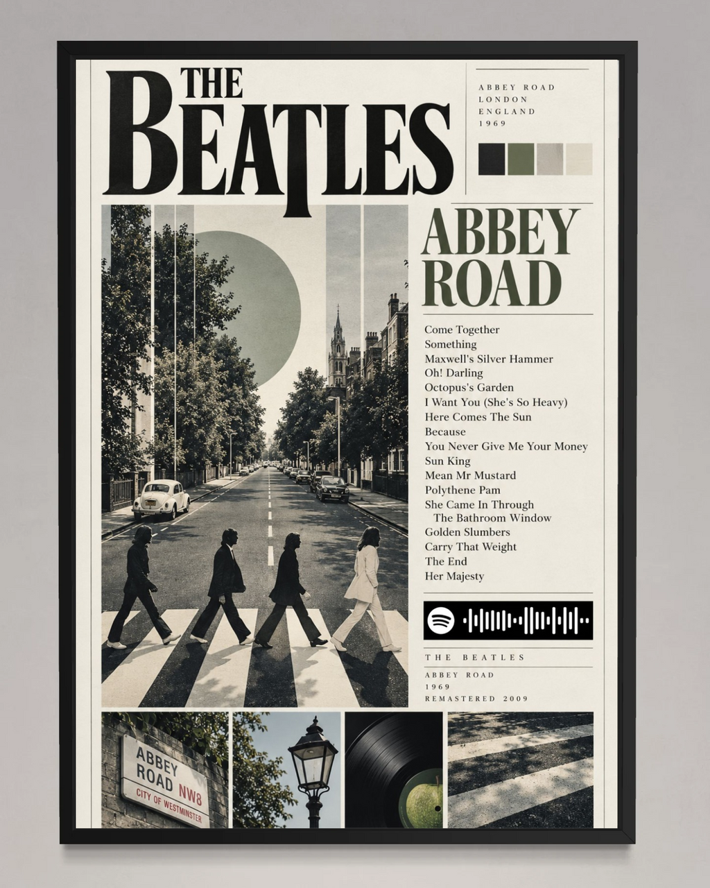 Abbey Road - The Beatles Inspired Album Poster - USA