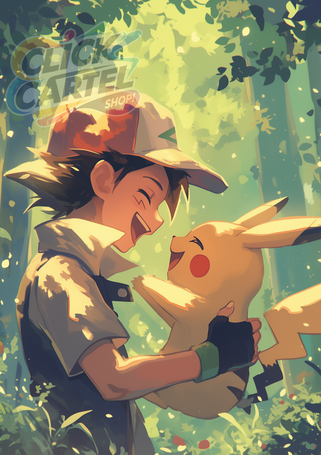 Ash & Pikachu Best Friends - Pokemon Inspired Album Poster - USA