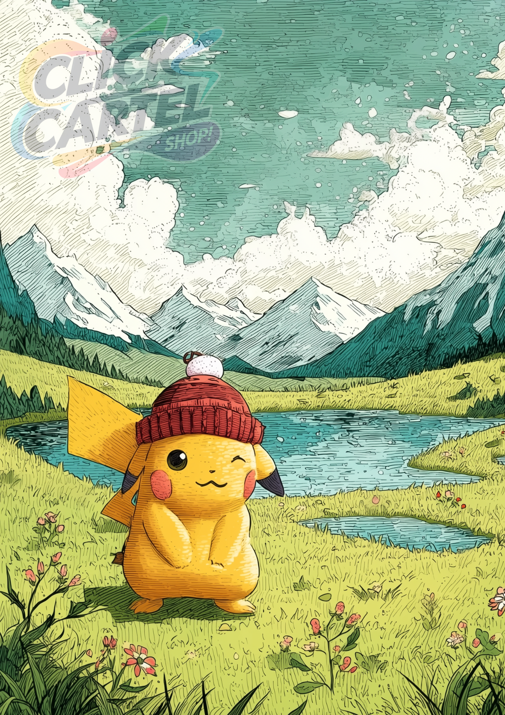 Pikachu - Pokemon Inspired Album Poster - USA