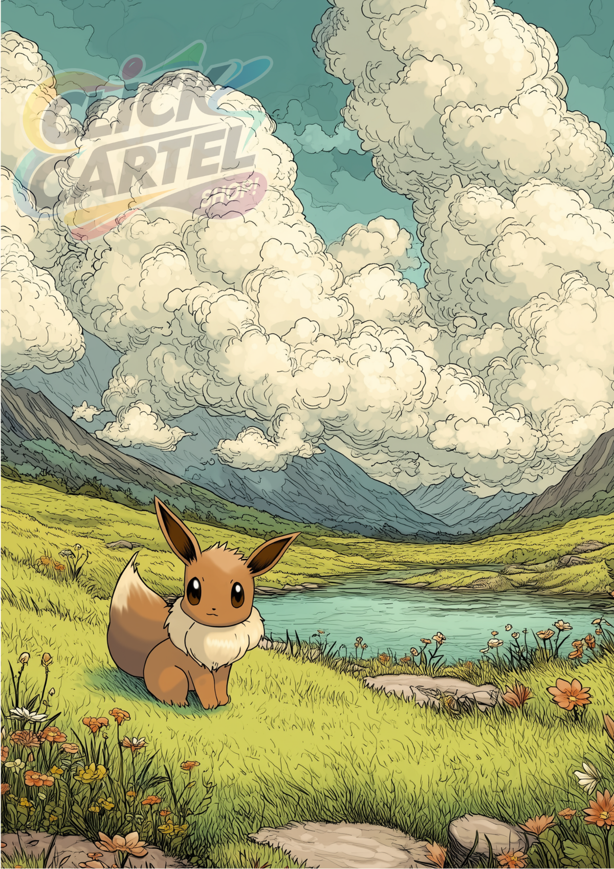 Eevee - Pokemon Inspired Album Poster - USA