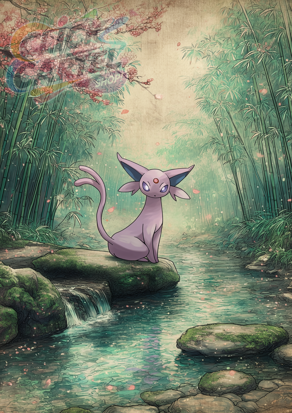 Espeon - Pokemon Inspired Album Poster - USA