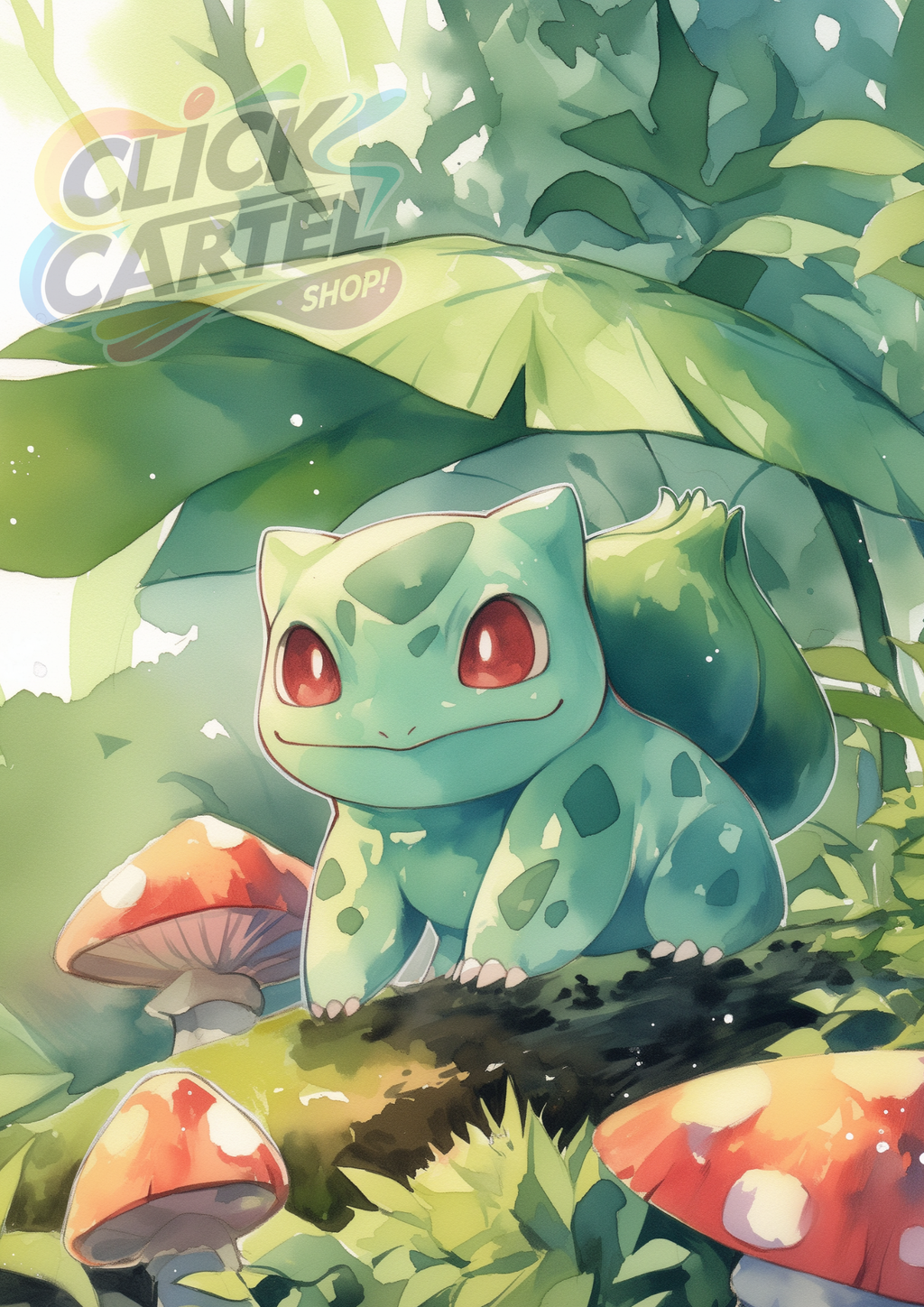 Bulbasaur - Pokemon Inspired Album Poster - USA