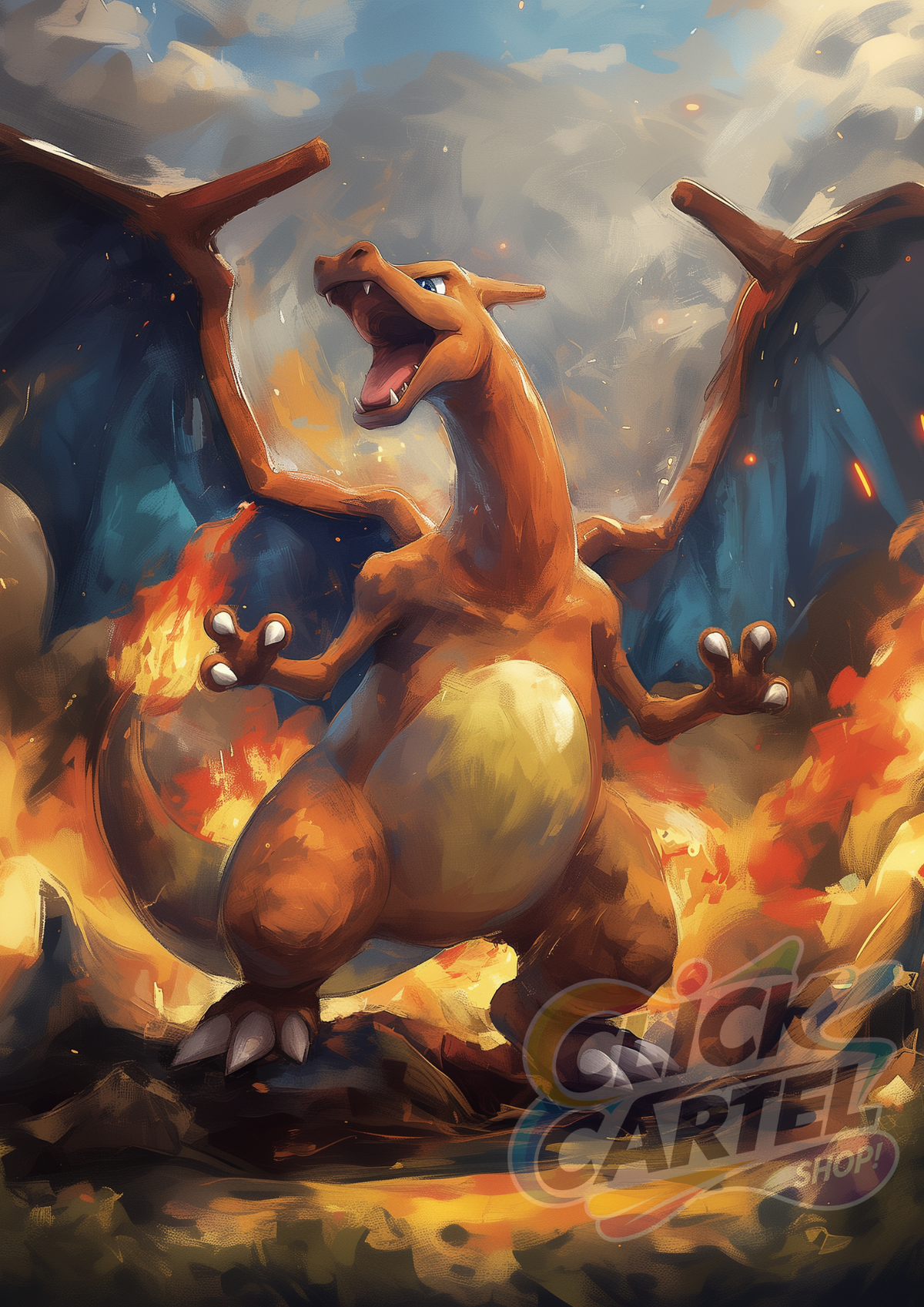 Charizard - Pokemon Inspired Album Poster - USA
