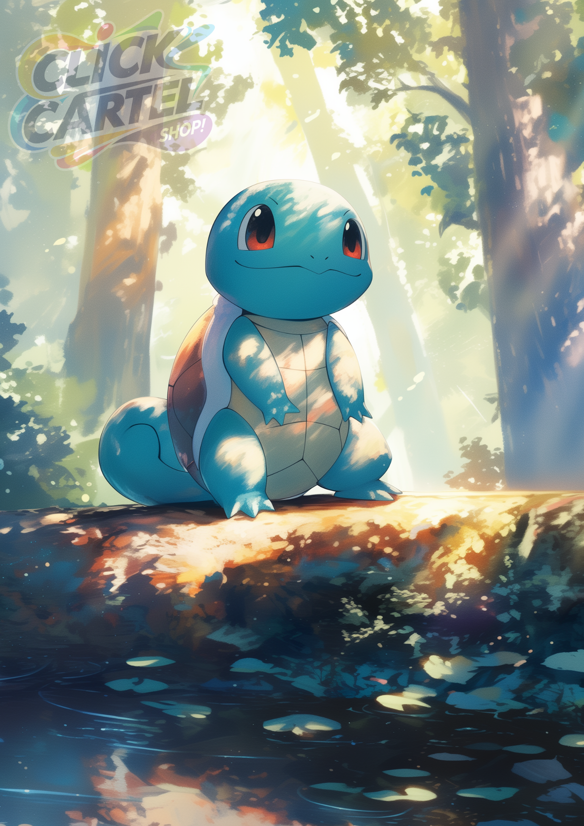 Squirtle - Pokemon Inspired Album Poster - USA