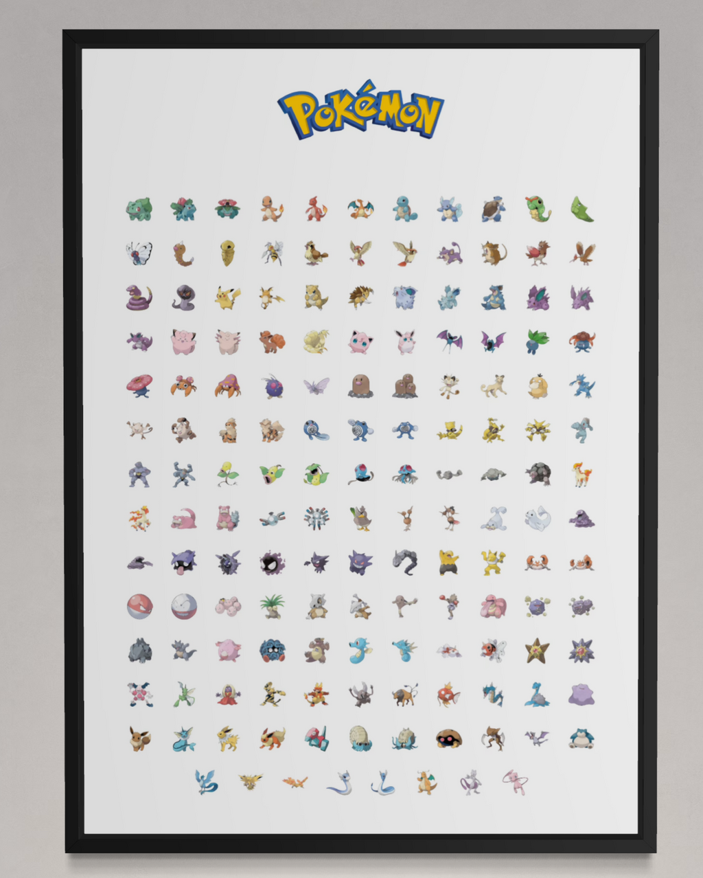 Pokedex (Gen 1) - Pokemon Inspired Album Poster - USA