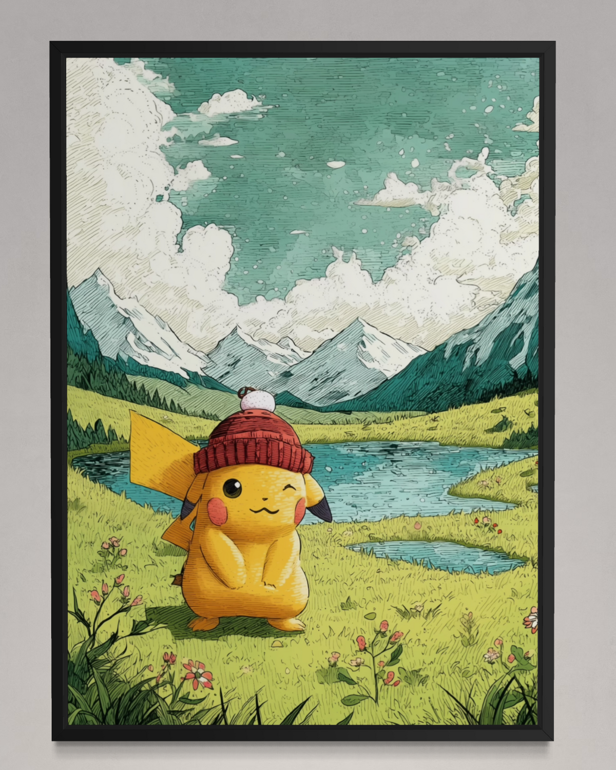 Pikachu - Pokemon Inspired Album Poster - USA