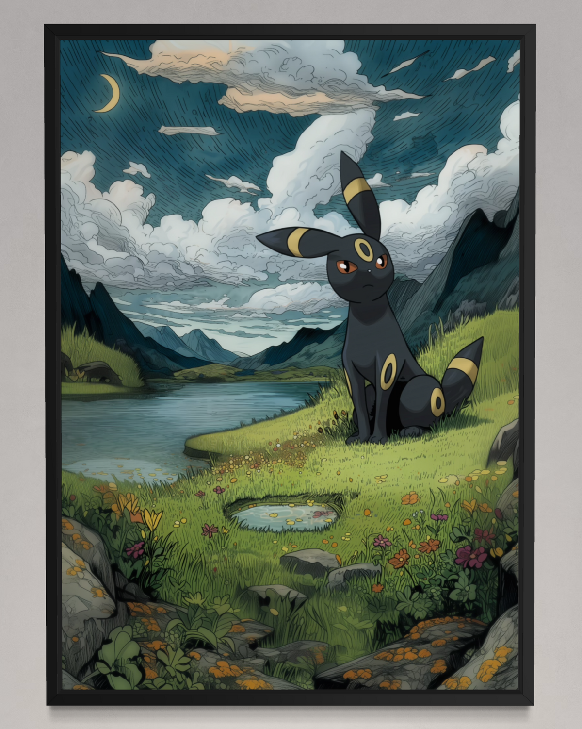 Umbreon - Pokemon Inspired Album Poster - USA