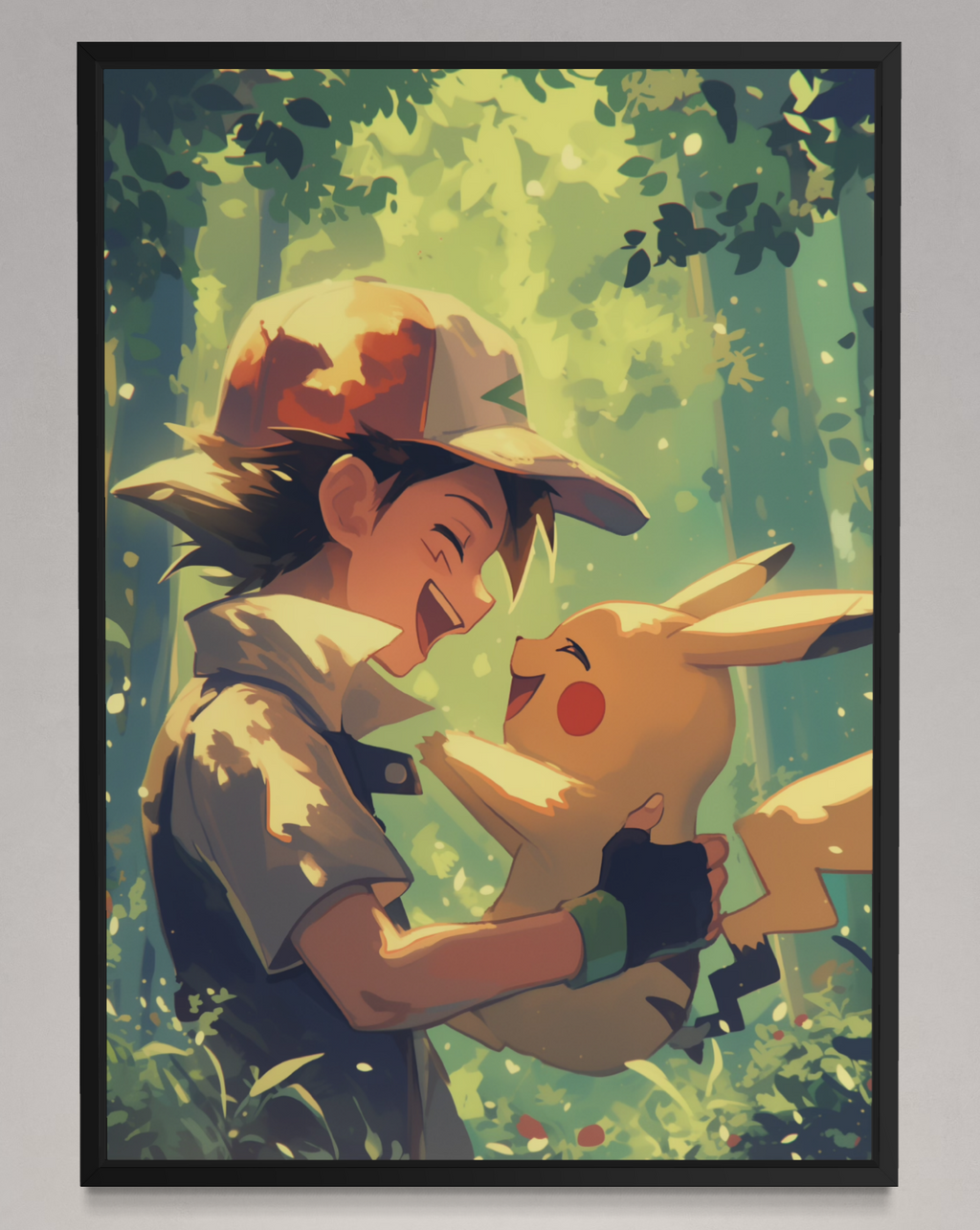 Ash & Pikachu Best Friends - Pokemon Inspired Album Poster - USA