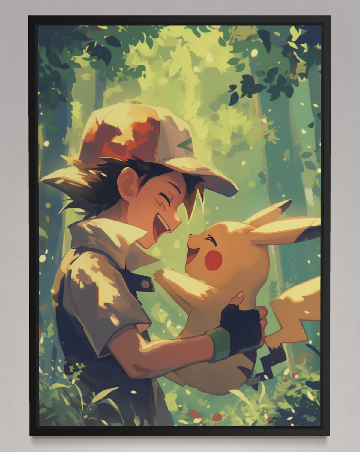 Ash & Pikachu Best Friends - Pokemon Inspired Album Poster - USA